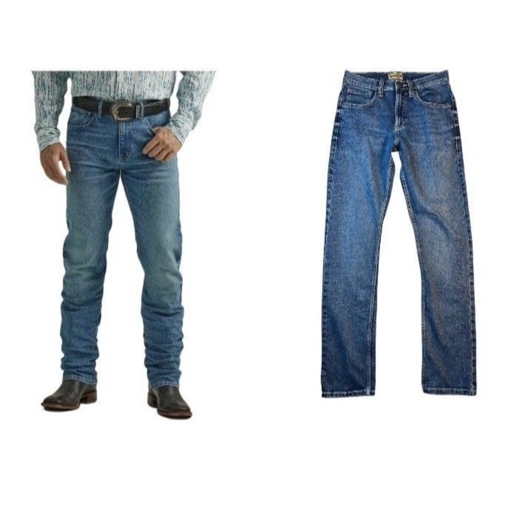 Wrangler 20X Men's 44MWX Slim Straight Jeans  29 x 36  (fits 30 x 34) Longhorn